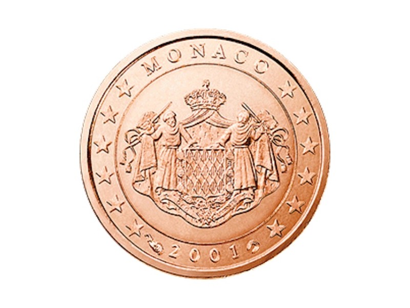 1 Centime MONACO 2001, Armoiries