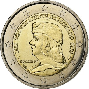 2 Euros MONACO 2012 Lucien 1er