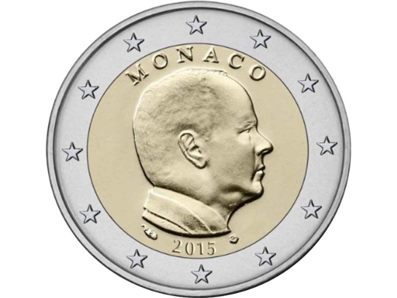 2 Euros MONACO 2015, Prince Albert II