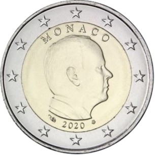 2 Euros MONACO 2020 Prince Albert II