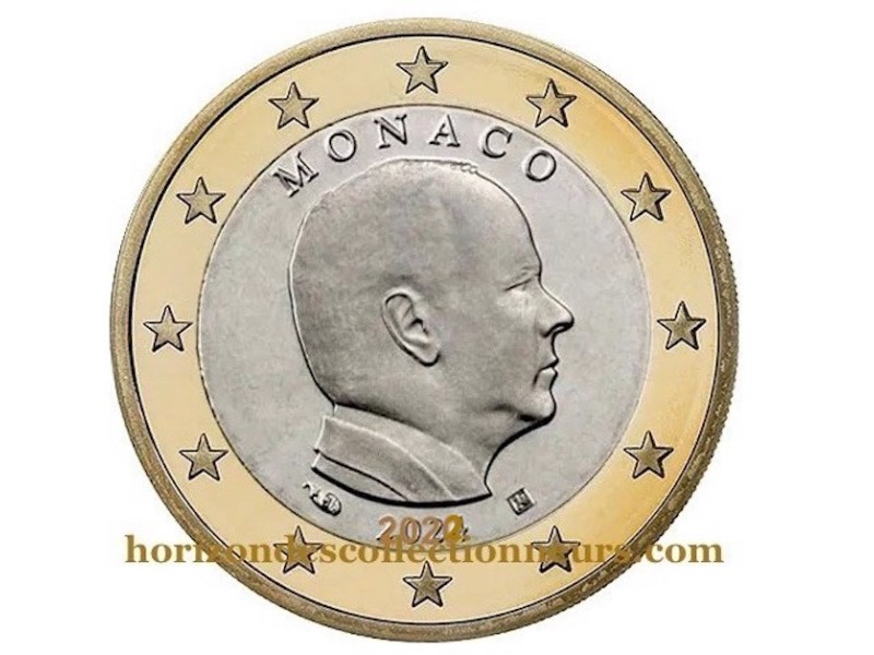 1 Euro MONACO 2022, Portrait du prince Albert II