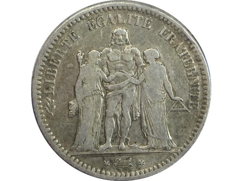 5 Francs HERCULE 1849 Paris