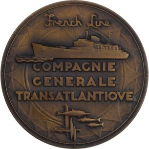 MÉDAILLE " LE FLANDRE" Compagnie General Transatlantique... 2