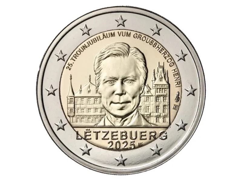2 Euros Luxembourg  2025 - 25e règne du Grand-Duc Henri