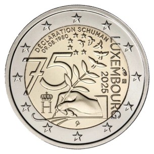 2 Euros LUXEMBOURG 2025, Schuman