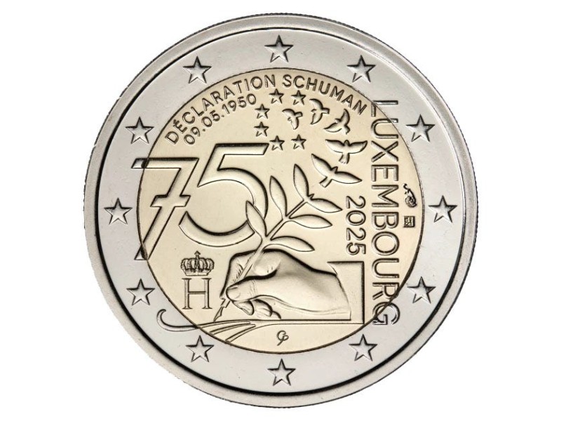 2 Euros Luxembourg  2025 -  75 ans Schuman
