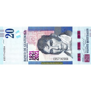 20 Quetzal GUATEMALA 2000 P.127a