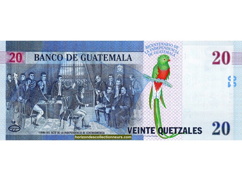 20 Quetzal GUATEMALA 2000 P.127a