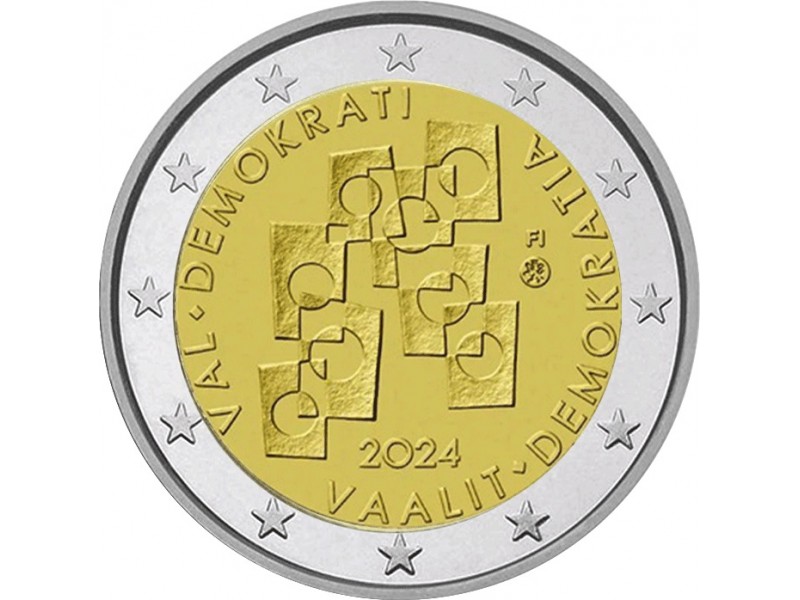 2 Euros FINLANDE 2024 Droit de vote 2002 à 2024 -horizondescollectionneurs.com