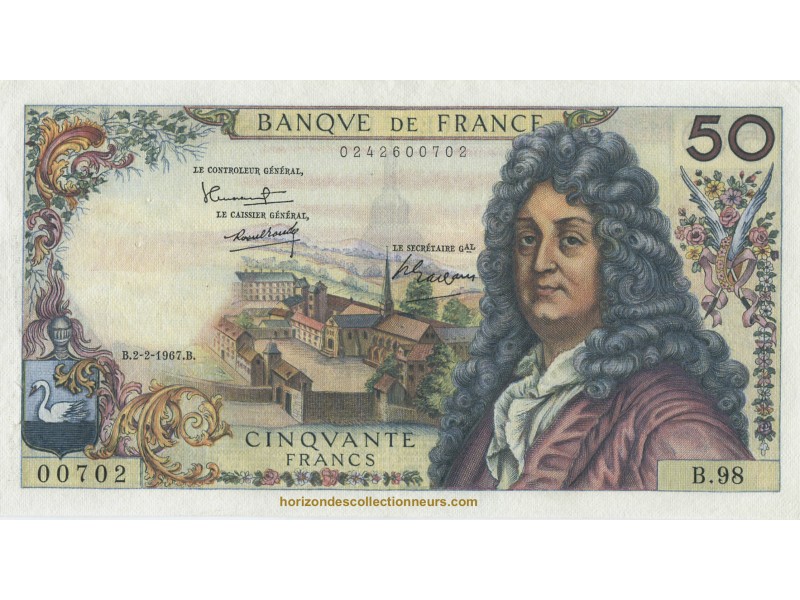 50 Francs RACINE 1967 F.64.09