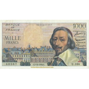 1000 Francs RICHELIEU 1954 F.42.09