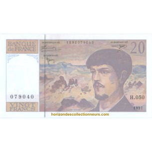 20 Francs DEBUSSY 1997