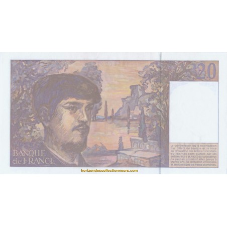 20 Francs DEBUSSY 1997