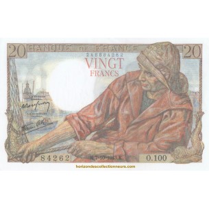 20 Francs PÊCHEUR 1943 F.13.07