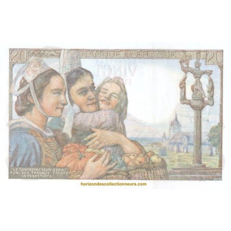 20 Francs PÊCHEUR 1943 F.13.07