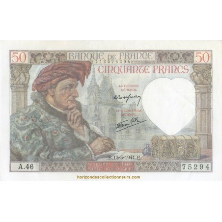 50 Francs JACQUES COEUR 1941