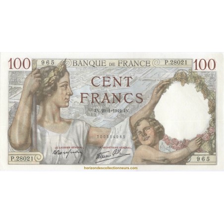 100 Francs SULLY 1939