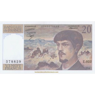 20 Francs DEBUSSY 1987 F.66.08