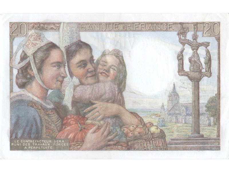 20 Francs PÊCHEUR 1942