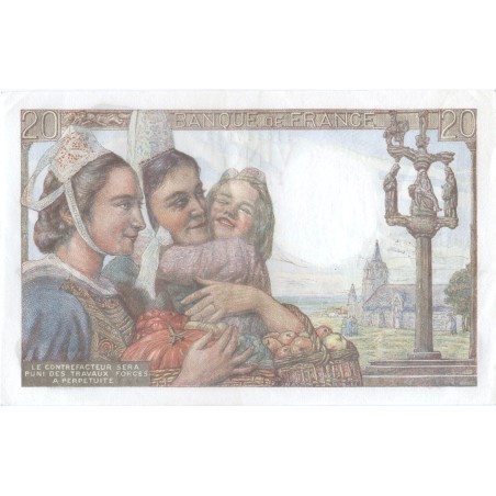 20 Francs PÊCHEUR 1942