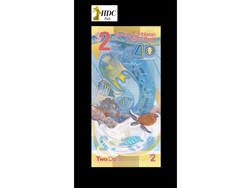 2 Dollars CARAÏBES 2023 P.61