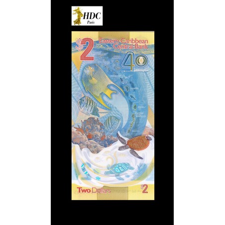 2 Dollars CARAÏBES 2023 P.61