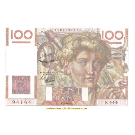 100 Francs Jeune Paysan 1952 F.28.32-