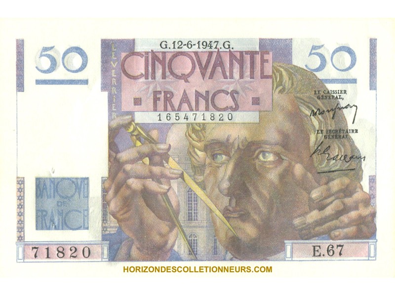 50 Francs LE VERRIER 1947 F.20.8