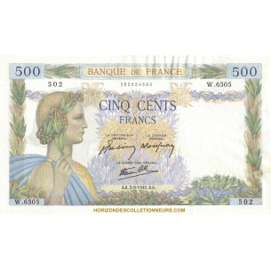 500 Francs LA PAIX 1942 F.32.39