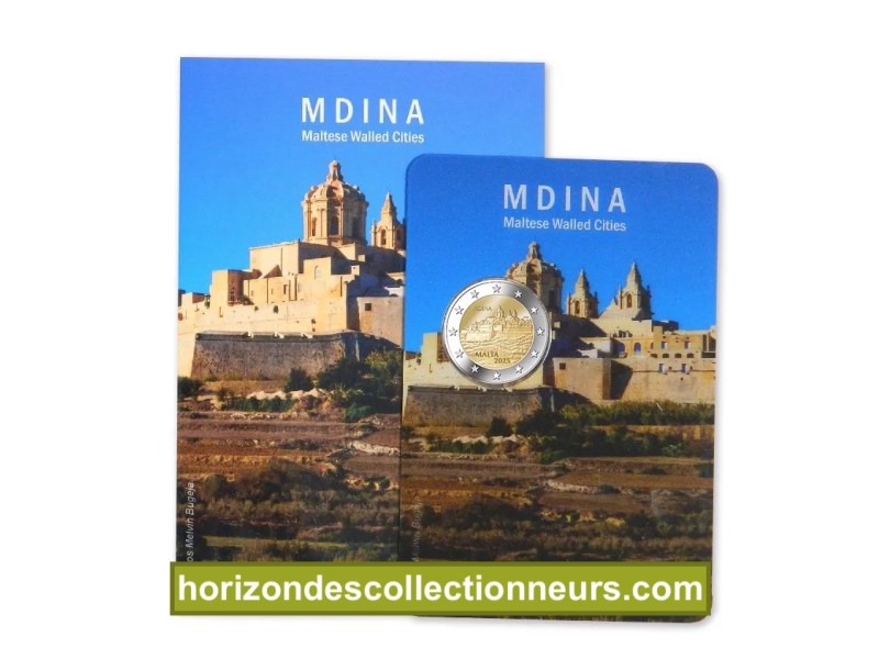 2 Euros MALTE 2025 BU Mdina
