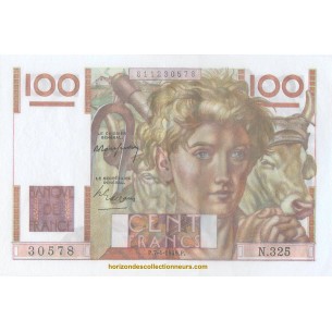 100 Francs JEUNE PAYSAN 1949