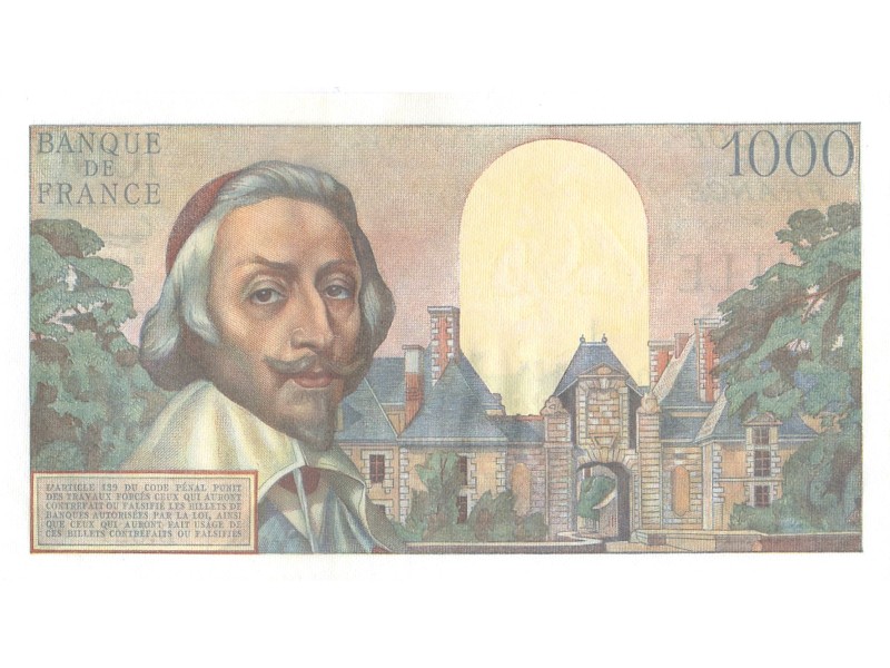 1000 Francs RICHELIEU 1957