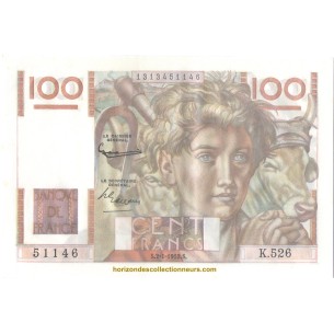 100 Francs Jeune Paysan 1953