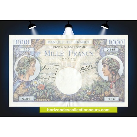 1000 Francs COMMERCE & INDUSTRIE 1940