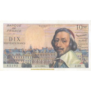 10 Nouveaux Francs RICHELIEU 1960