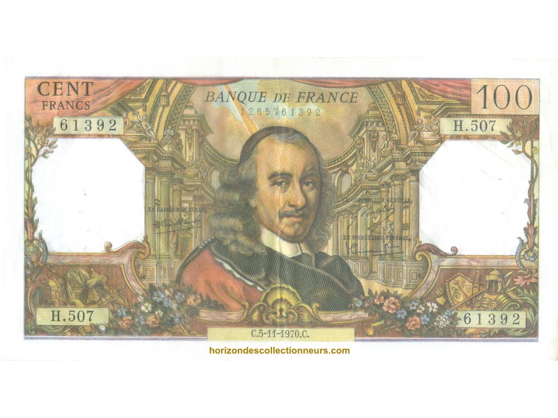 100 Francs CORNEILLE 1970