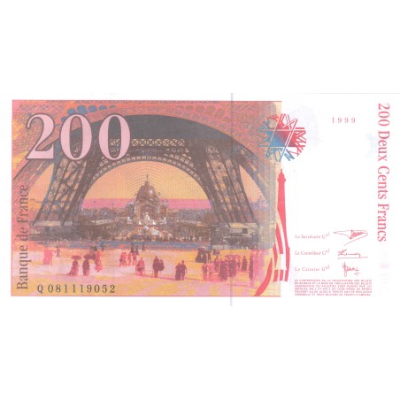 200 Francs GUSTAVE EIFFEL 1999