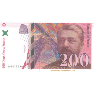 200 Francs GUSTAVE EIFFEL 1999 -horizondescollectionneurs.com
