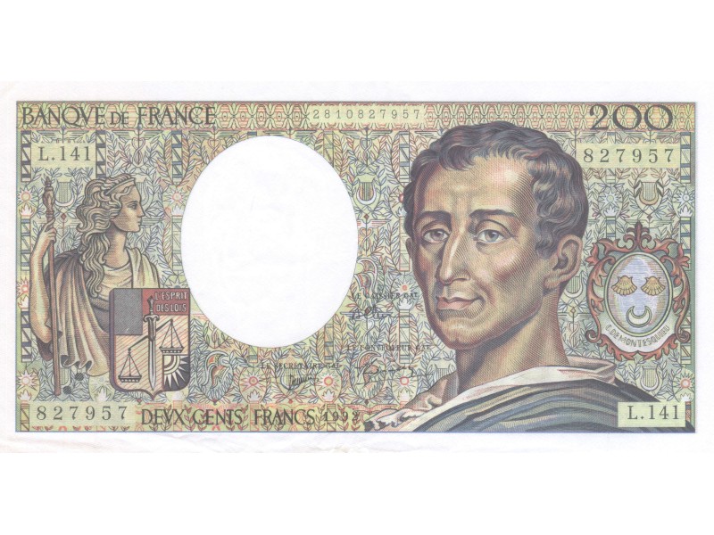 200 Francs MONTESQUIEU 1992