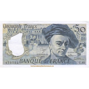 50 Francs QUENTIN LA TOUR 1990