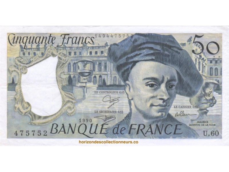 50 Francs QUENTIN LA TOUR 1990