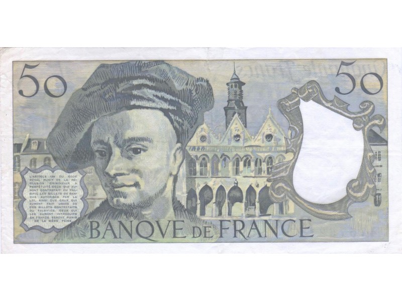 50 Francs QUENTIN LA TOUR 1990