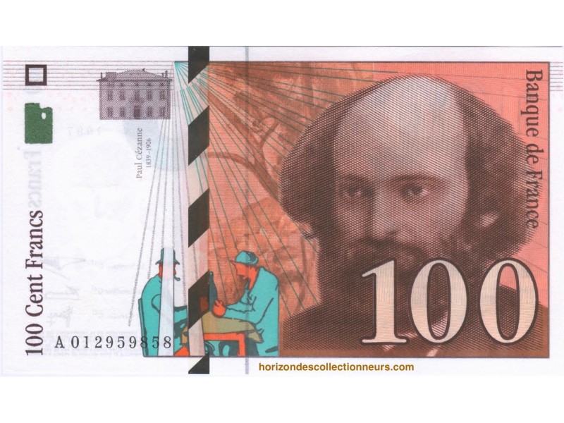 100 Francs PAUL CÉZANNE 1997