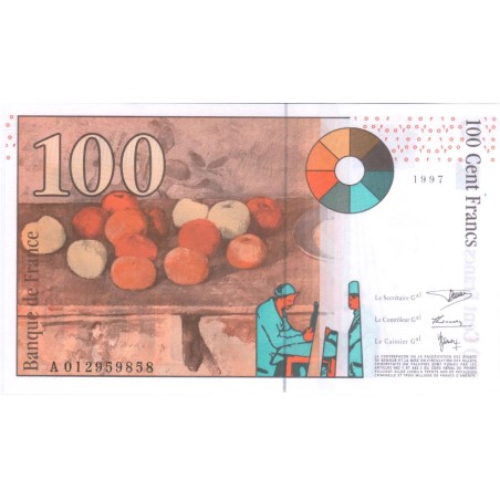 100 Francs PAUL CÉZANNE 1997
