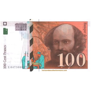 100 Francs PAUL CÉZANNE 1998