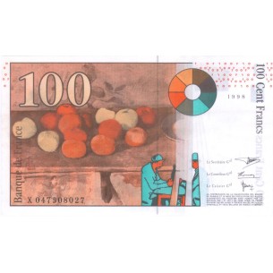 100 Francs PAUL CÉZANNE 1998 2