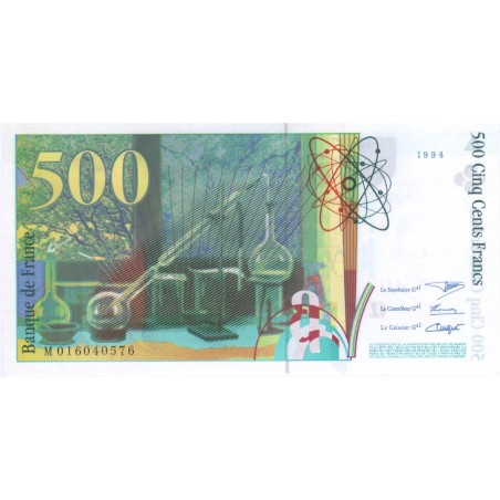 500 Francs PIERRE MARIE CURIE 1994