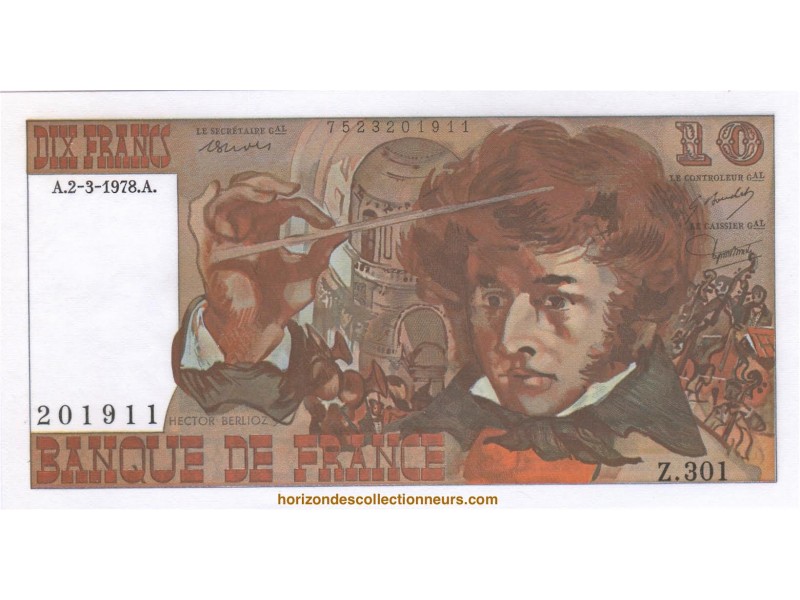 10 Francs BERLIOZ 1978