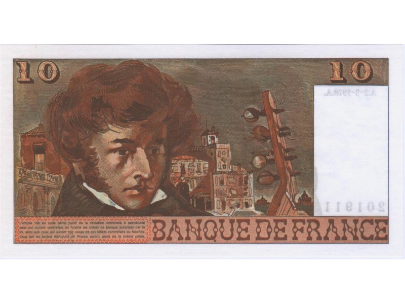 10 Francs BERLIOZ 1978