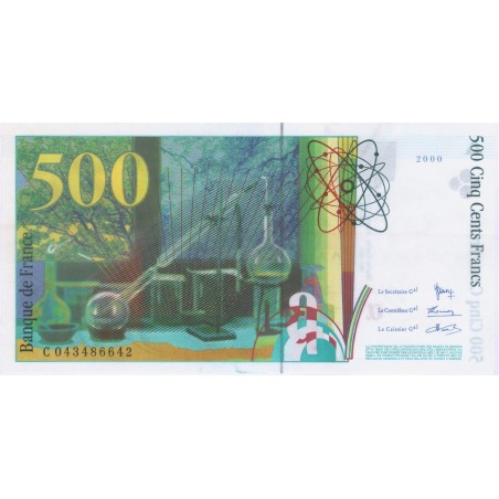 500 Francs PIERRE MARIE CURIE 2000